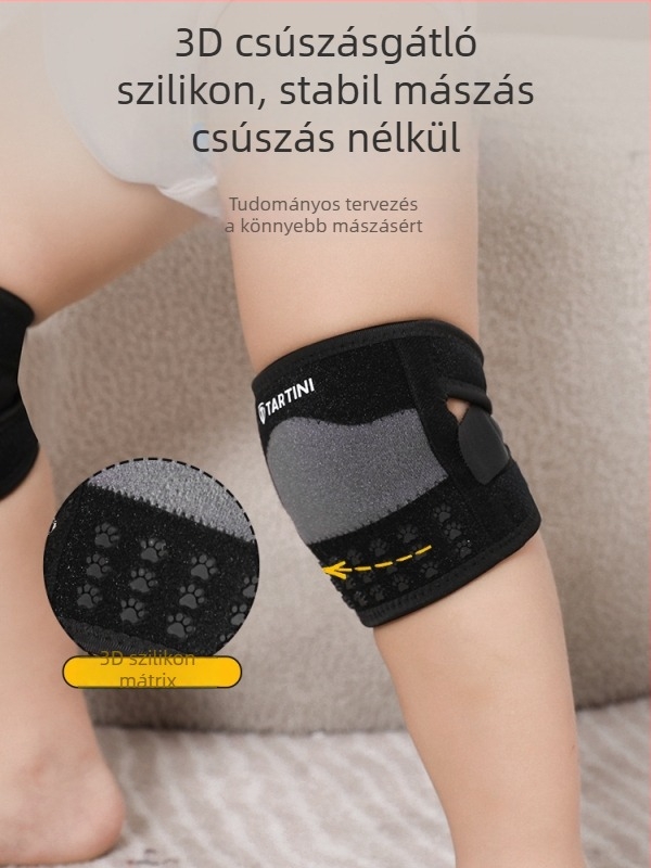 Baba térdvédők, könyök- és tenyérvédők, légáteresztő, csúszásmentes védőfelszerelés, állítható