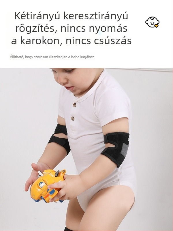 Baba térdvédők, könyök- és tenyérvédők, légáteresztő, csúszásmentes védőfelszerelés, állítható