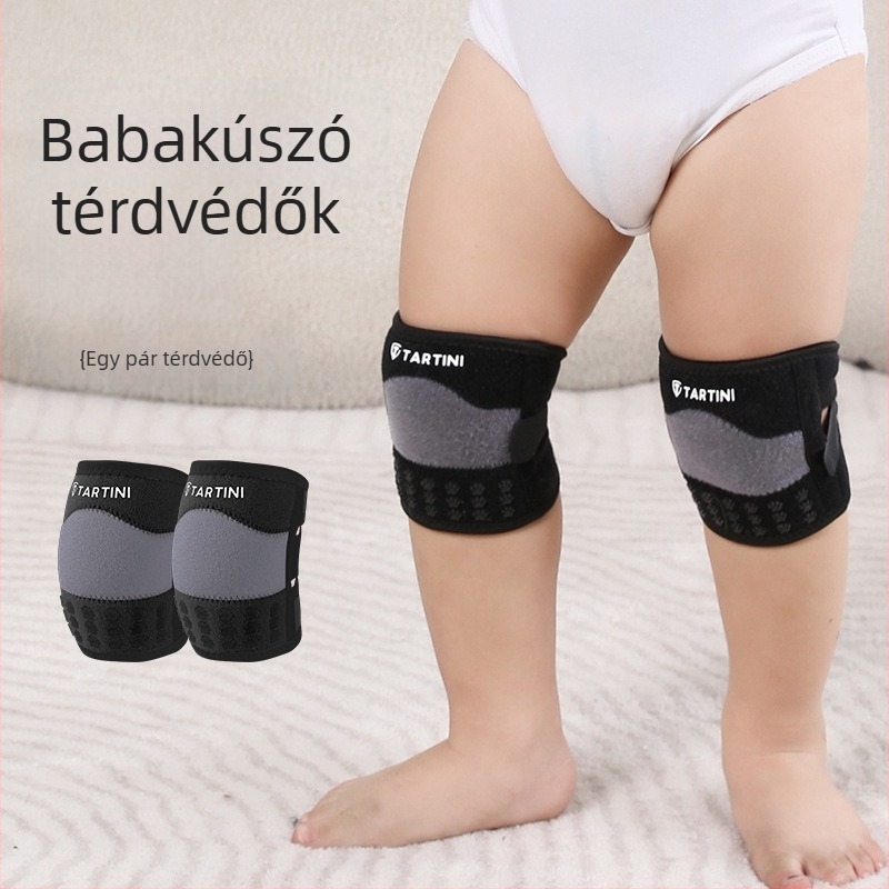 Baba térdvédők, könyök- és tenyérvédők, légáteresztő, csúszásmentes védőfelszerelés, állítható