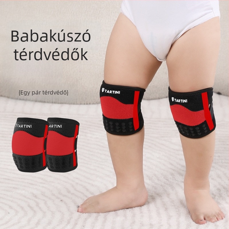 Baba térdvédők, könyök- és tenyérvédők, légáteresztő, csúszásmentes védőfelszerelés, állítható