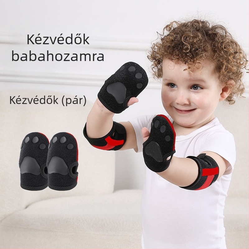 Baba térdvédők, könyök- és tenyérvédők, légáteresztő, csúszásmentes védőfelszerelés, állítható