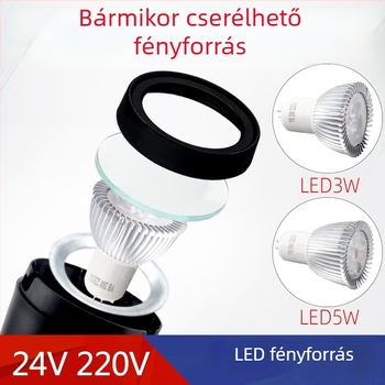 Gép- és szerszámlámpa – LED, mágneses rögzítés, kettős feszültség 24V/220V (Brand: Nine; Authorized private brands: Yes; Type: Lamps)