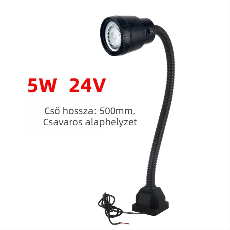 Gép- és szerszámlámpa – LED, mágneses rögzítés, kettős feszültség 24V/220V (Brand: Nine; Authorized private brands: Yes; Type: Lamps)