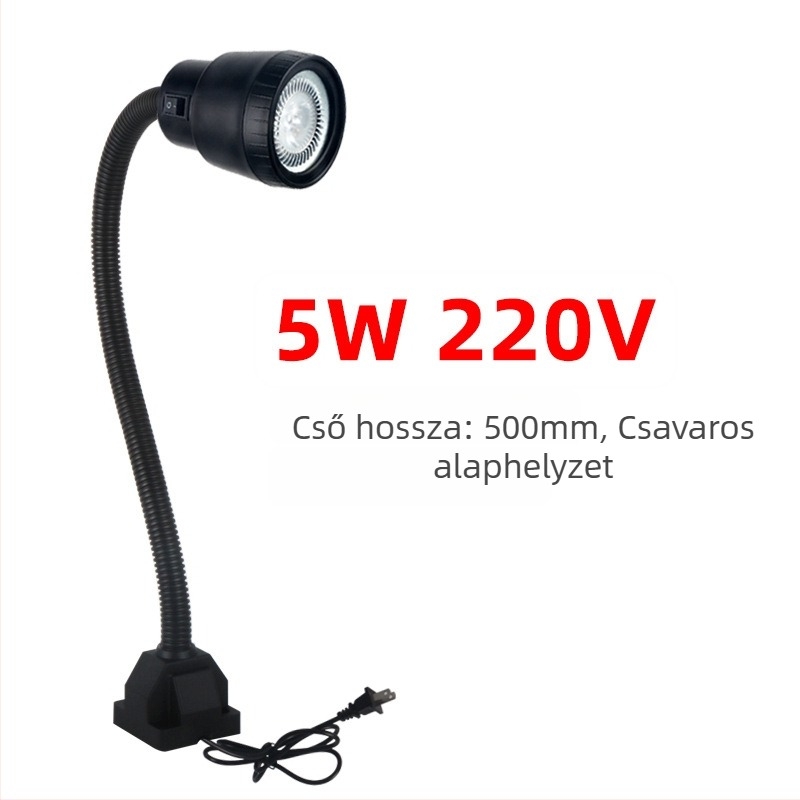 Gép- és szerszámlámpa – LED, mágneses rögzítés, kettős feszültség 24V/220V (Brand: Nine; Authorized private brands: Yes; Type: Lamps)