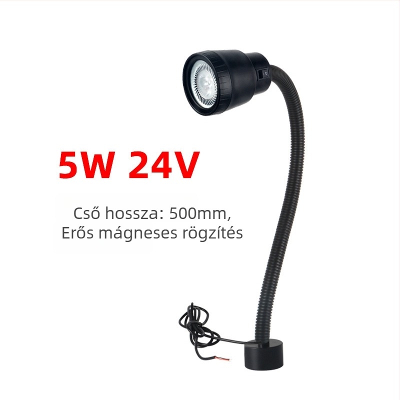 Gép- és szerszámlámpa – LED, mágneses rögzítés, kettős feszültség 24V/220V (Brand: Nine; Authorized private brands: Yes; Type: Lamps)
