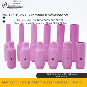 Argon ívhegesztő kerámia fúvóka – WP sorozat (WP18/17/26, QQ300, QS300), fordított kerámia sapka, 13N10N sorozat
