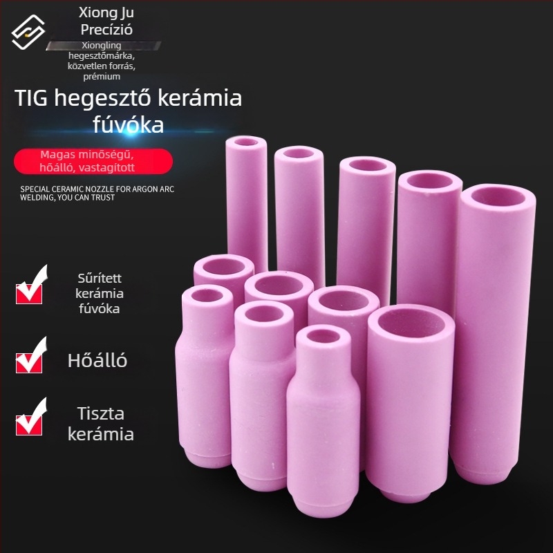 Argon ívhegesztő kerámia fúvóka – WP sorozat (WP18/17/26, QQ300, QS300), fordított kerámia sapka, 13N10N sorozat