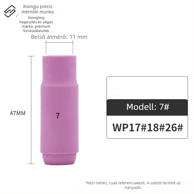 Argon ívhegesztő kerámia fúvóka – WP sorozat (WP18/17/26, QQ300, QS300), fordított kerámia sapka, 13N10N sorozat