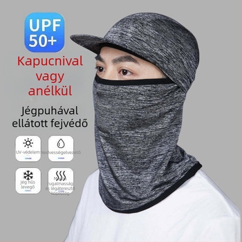 Szabadidős hővédő fejkendő UV védelemmel, légáteresztő nylonból, uniszex felnőtt, Movement stílus, logó testreszabás