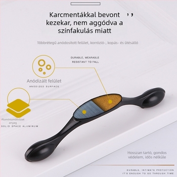 Szekrényajtó fogantyú, Space aluminum, modern minimalista stílus, modell 2323