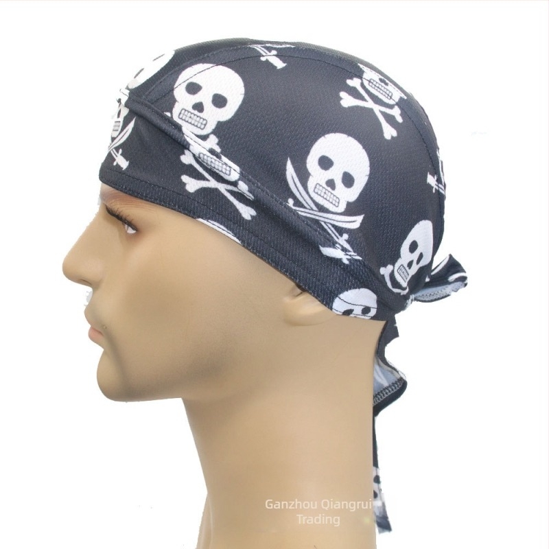 Csíkos poliészter sport fejkendő, uniszex felnőtteknek, kültéri használatra, testreszabható feldolgozás