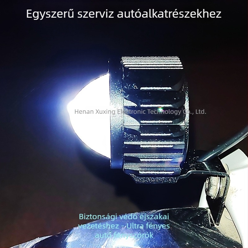 LED első lámpa összecsukható kerékpárhoz, alumíniumötvözet, 12W, 36-80V, Modell YTDD