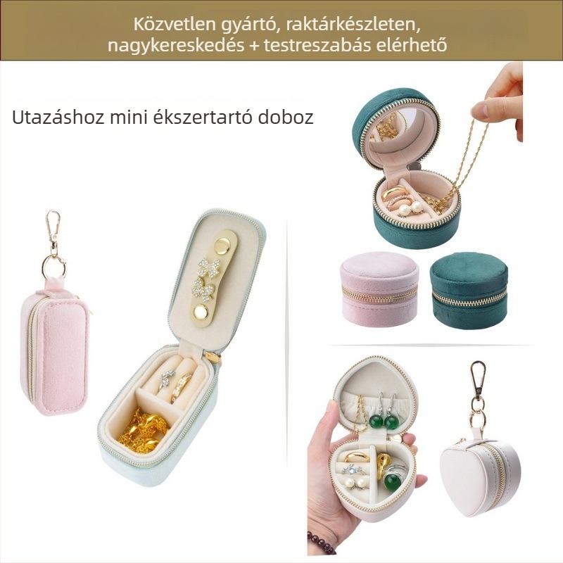 Ékszerdoboz, modern minimalista stílus, kemény kivitel, egységes mintázat