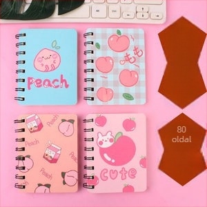 Panda spirálfüzet, modell A7, 120 oldal, papír 44 g, márka Ieno, Panda sorozat