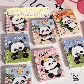 Panda spirálfüzet, modell A7, 120 oldal, papír 44 g, márka Ieno, Panda sorozat