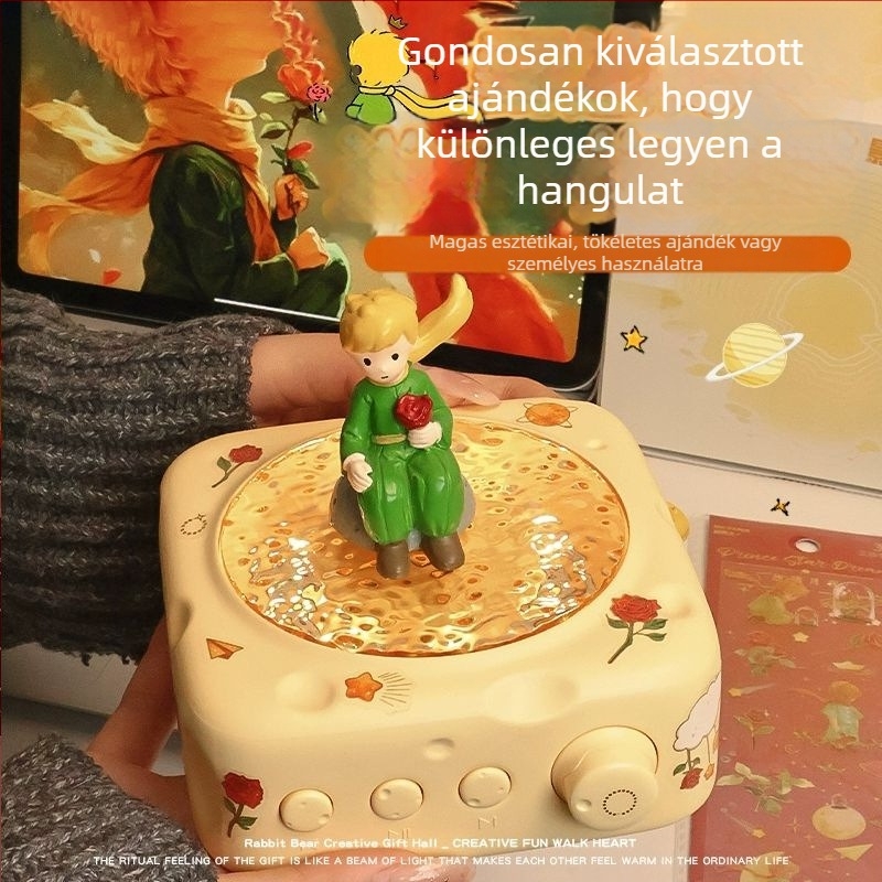 Vetítő Bluetooth hangszóró környezeti világítással (5W, Bluetooth 5.3, 30 Hz–15 kHz, SNR ≥70 dB, beépített akkumulátor 1000–1200 mAh)