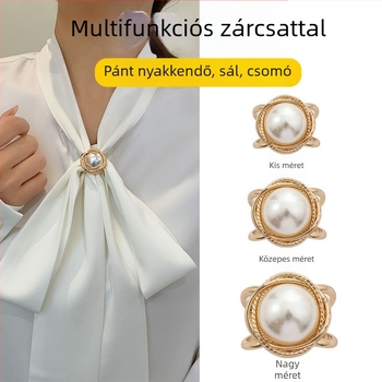 3 dar ötvözetes ingzár – minimalist női stílus, virágos dizájn, gyöngyház berakás, elektroplátolt felület