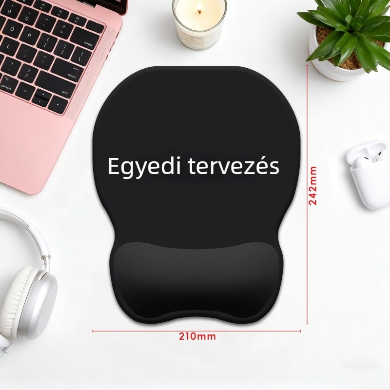Személyre szabható billentyűzet csuklótámasz, szilikon memóriahabos egérpad irodai és játékos használatra, csúszásmentes
