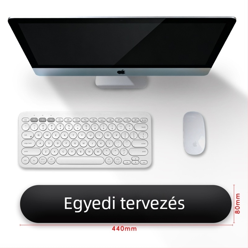 Személyre szabható billentyűzet csuklótámasz, szilikon memóriahabos egérpad irodai és játékos használatra, csúszásmentes