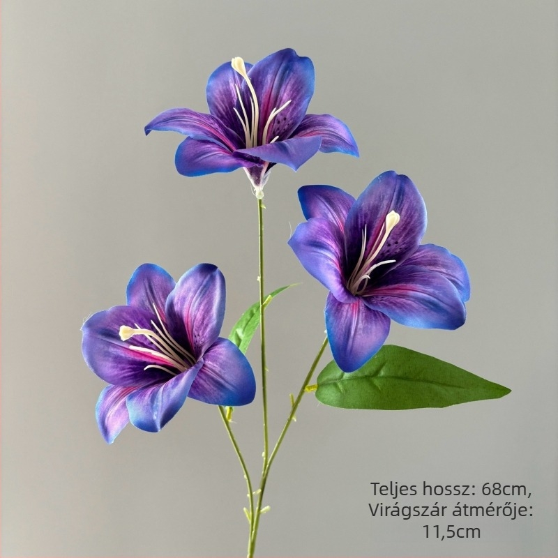 Mesterséges virágok Liliom — Selyem virágok, Injektálásos formázás, Esküvői, Otthoni dekoráció és Fotórekvizitek