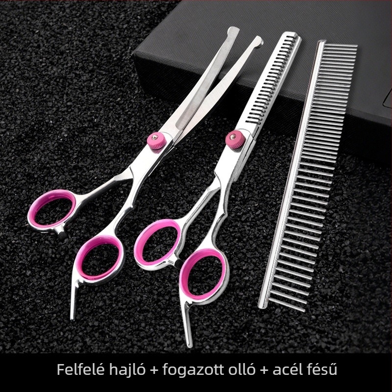 Kutyák ápolási olló készlet — rozsdamentes acélból, Tanizaki, kutyáknak, dobozban 500 darab