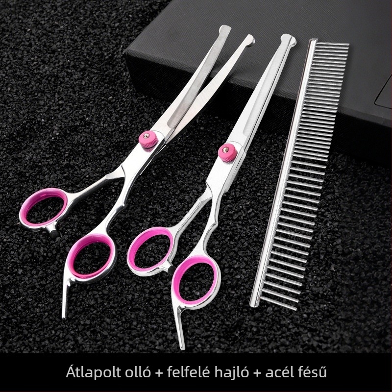 Kutyák ápolási olló készlet — rozsdamentes acélból, Tanizaki, kutyáknak, dobozban 500 darab