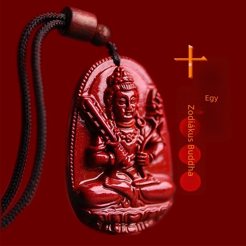 Buddha medál nyaklánc – homok anyagból, állatövi stílus, epoxis felület, márka Muru Ékszerek