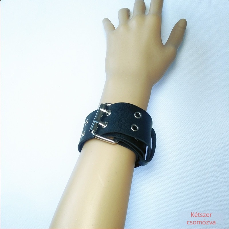 Nyakpánt Cortex anyagból, medál ötvözetből, Uniszex, 60 g, Geometriai stílus