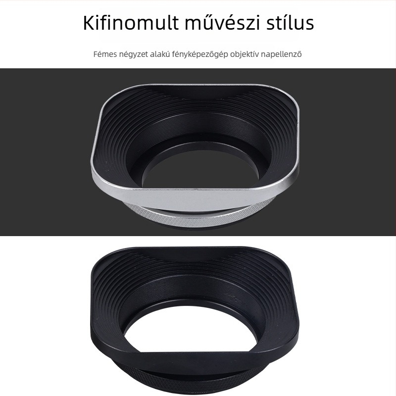 Objektív napellenző, modellek L-S01/L-S02, fényképezőgép objektívekhez, OEM feldolgozás, Eredet: Guangdong.