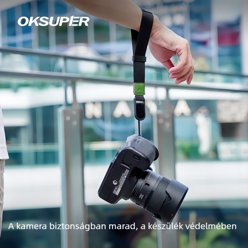 OKSUPER Kamera csuklópánt – kompatibilis Sony, Canon és DSLR vagy Mirrorless kamerákkal