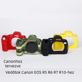 Canon R5, R6, R7, R8, R10 és R62 védő szilikonburkolat – ütésálló, hordozható fényképezőgép tok