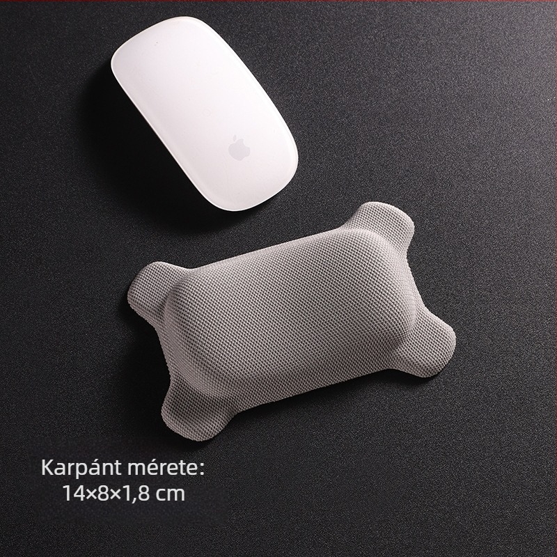 Kis szövetes egérpad csuklótámasz funkcióval, hőtranszfer nyomtatás, logó nyomtatás elérhető