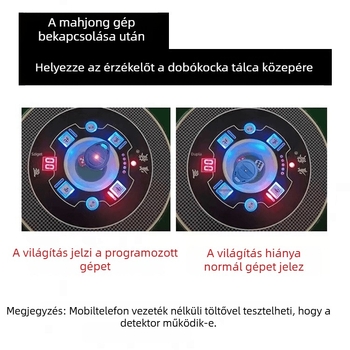 Mahjong csalás elleni karkötő detektor, akkumulátor nélkül