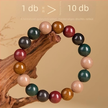 Füstölő gyöngyökből készült karkötő, vintage stílus, kézi és félig gépi kivitel, Tradicionális kínai orvoslás, ajándékba ideális, 2025 nyár megjelenés