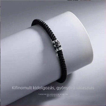 DIY szövött karkötő, uniszex, vallásos/totem stílus, epoxy gyöngyök, elektroplatinált felület, Shanwei eredet