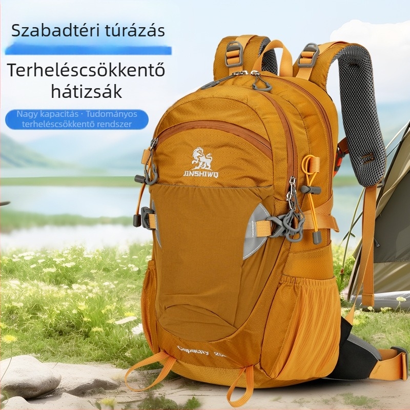 Kültéri hegymászó hátizsák, uniszex, Nylon, 36–55 L, bővíthető kapacitás, kompatibil 15 hüvelykes laptophoz
