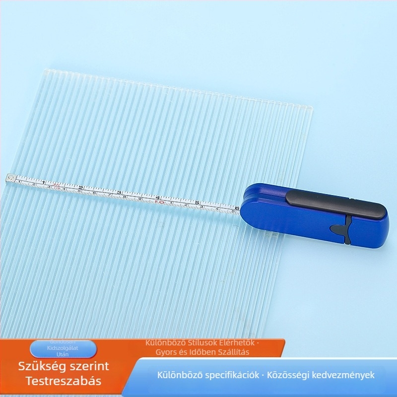 Csavarhúzó készlet mini mérőszalaggal és rugalmas vonalzóval, ABS, 2 készlet, hordozható és leválasztható, háztartási