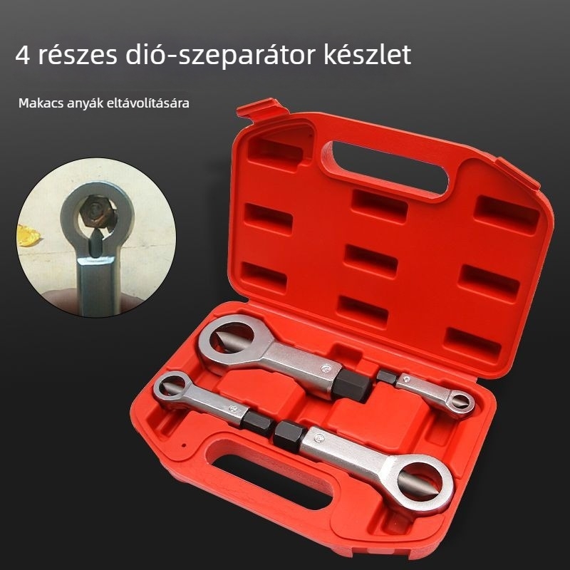 Háztartási használatra készült anyacsavar-eltávolító készlet és csavarszeparátorok