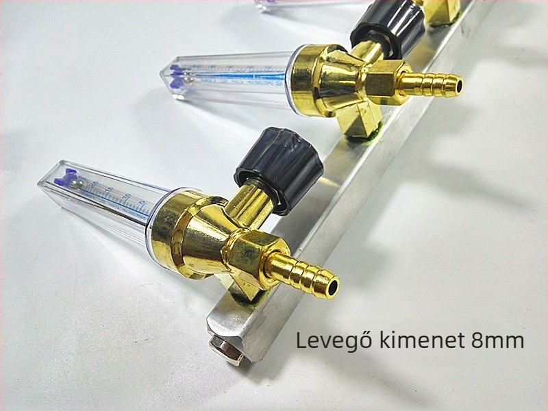 Oxigénellátás szabályozó szelep áramlásmérővel és argon szeleppel — szétszerelési eszközök készlet, opciók 1–12, otthoni használatra