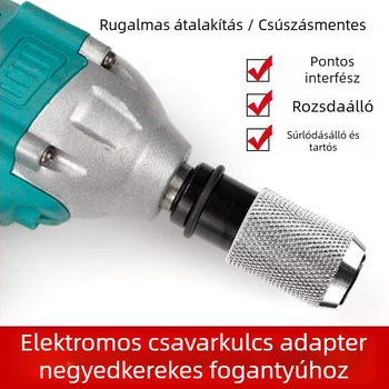Adapterfej elektromos racsival, ütvefúróhoz és ütőfúróhoz – univerzális, demontáló eszköz, króm-vanádium acélból, otthoni használatra
