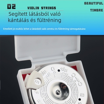 Alice 13csöves fúvós hangoló, szájjal történő hangolás és hallás-edzés, modell A003A, fém+műanyag, dobozos csomagolás