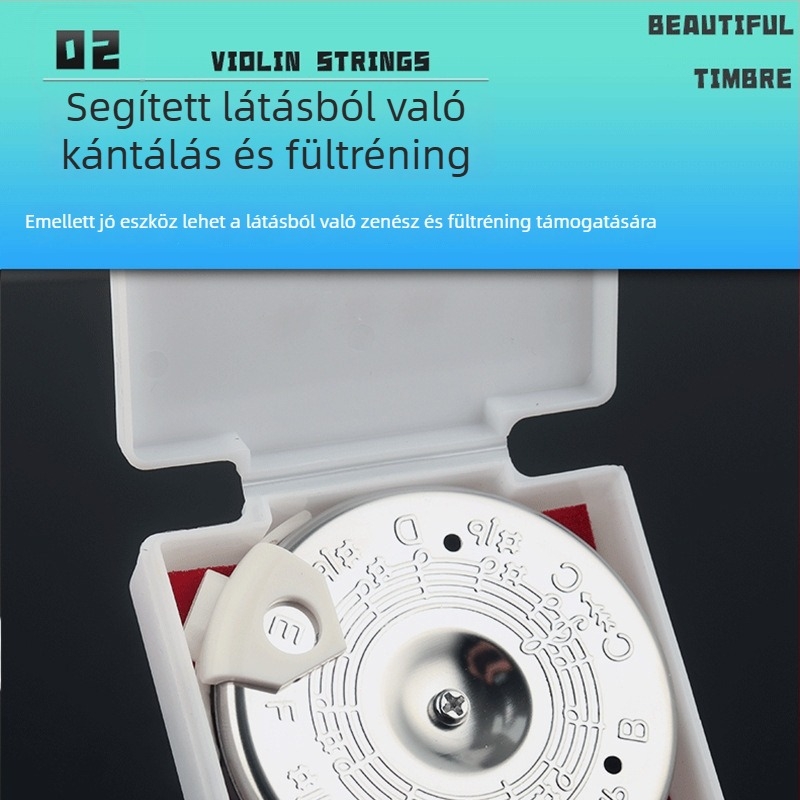 Alice 13csöves fúvós hangoló, szájjal történő hangolás és hallás-edzés, modell A003A, fém+műanyag, dobozos csomagolás