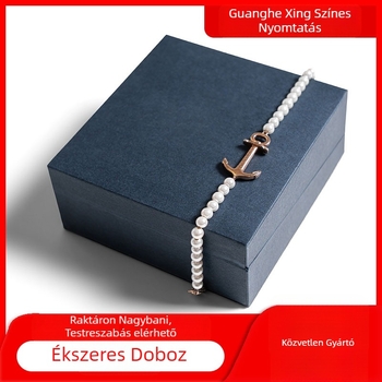 Ékszer- és óradoboz flip fedéllel – karton anyag, csomagolás ékszerekhez, tárolás, márka Guanghexing