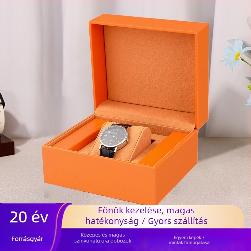 Bőr óratartó doboz, prémium kivitel, 30 darabos készlet, 2025 nyári kiadás, logónyomás elérhető