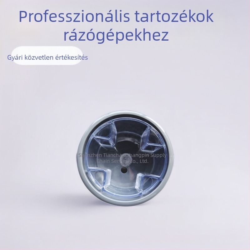 Óra forgó tartozékok készlet: műanyag pohár, átlátszó gumipohár, kör alakú pohár, keresztszerű gumipohár