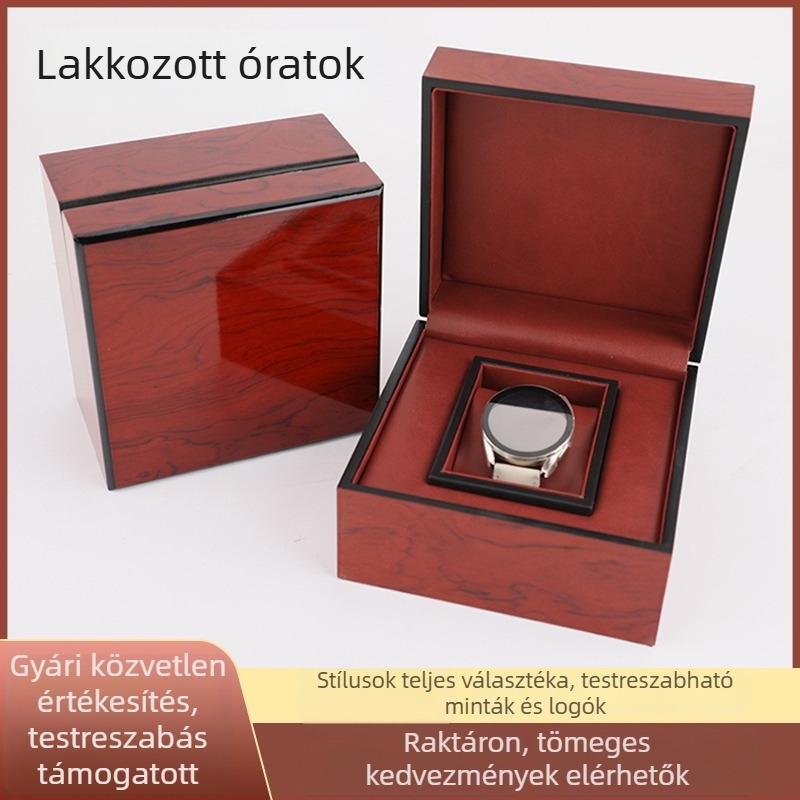 Európai stílusú fa óradoboz, órák és ékszerek tárolására