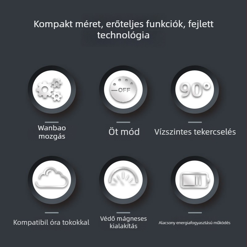 ZG-2W Fa mintázatú automata óratekerítő, mechanikus órákhoz, tároló doboz