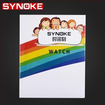 Gyerekóra ajándékdoboz, kis négyzet alakú csomagoló doboz, logó nyomtatva, testre szabható (125 db, SYNOKE/Momo, licencelt privát címke)