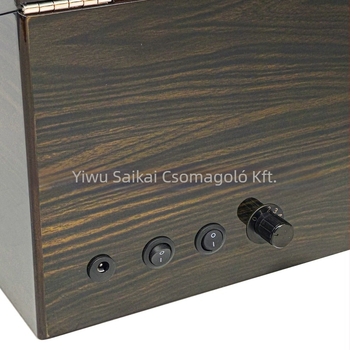 Automata mechanikus óratartó doboz MDF-ből, magasfényű felülettel, 6 óratartó hely és 6 tároló rekesz.