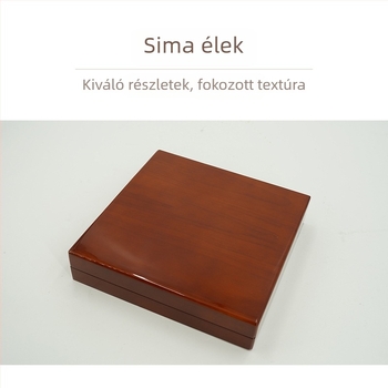 Fából készült órás ékszerdoboz – hatszámos készlet egy vagy két órához, rekesz nyakláncnak, karkötőnek és medálnak